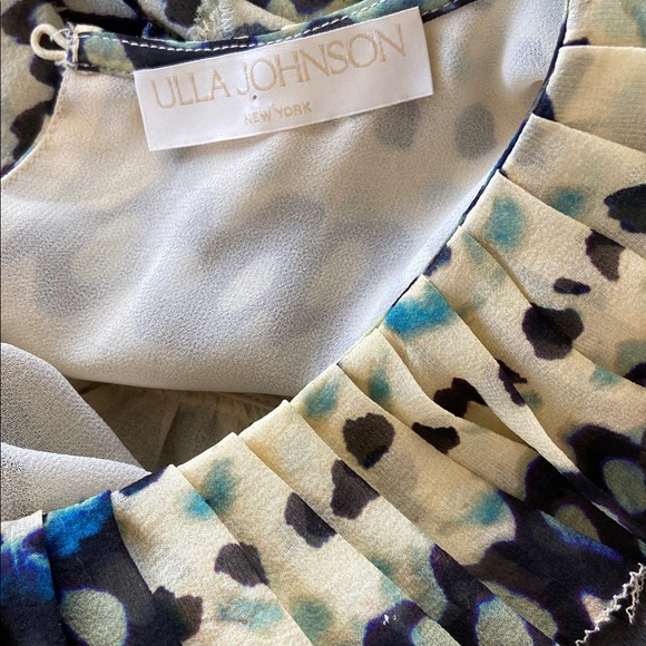 Ulla Johnson Green and Cream Patterned Miri Dress Size Small Nwot~ - Picture 7 of 7